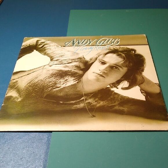 Andy Gibb Flowing Rivers Vinyl Record - Picture 1 of 11